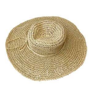 Classic Woven Straw Wide Brim Sun Beach Hat